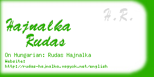 hajnalka rudas business card